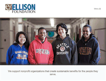 Tablet Screenshot of ellison-foundation.org